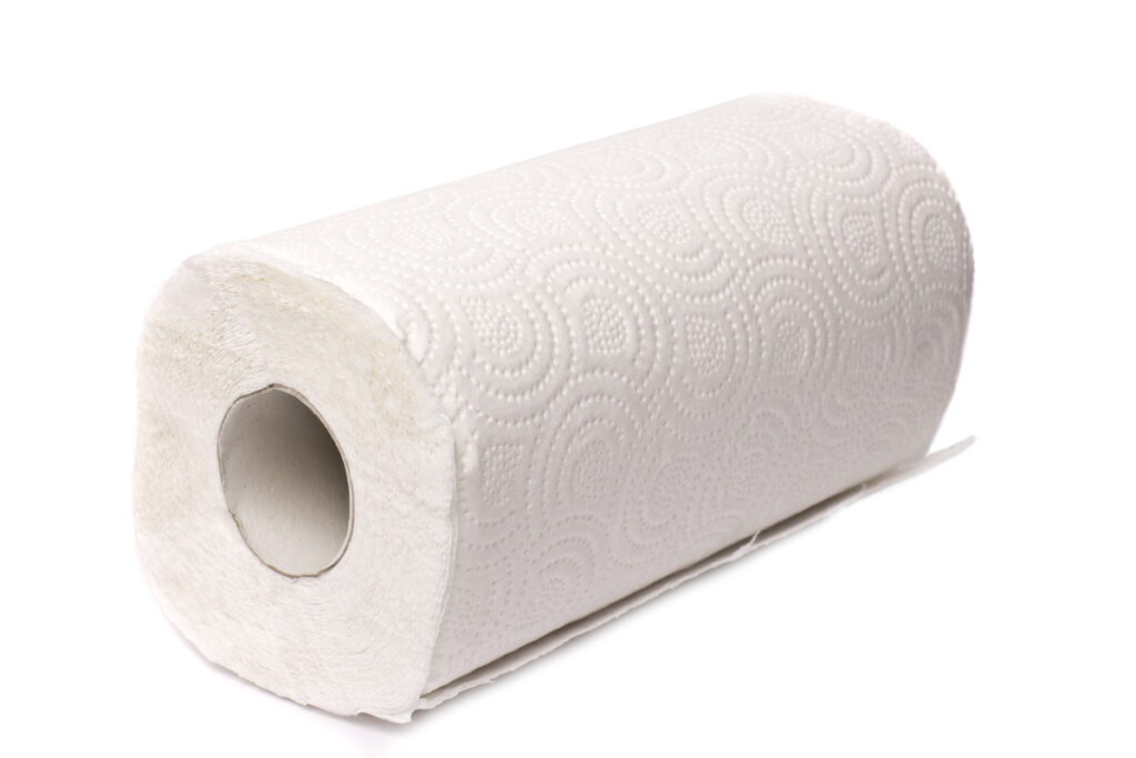 a paper towel roll - can you compost paper towels?