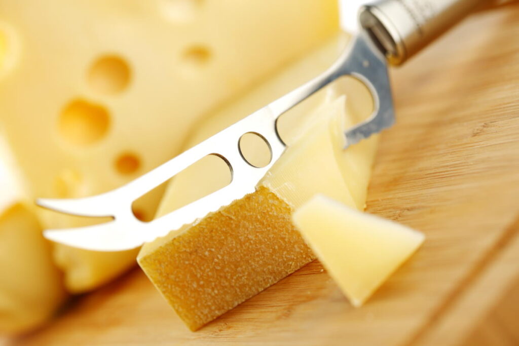 cheese with a cheese knife - can you compost cheese