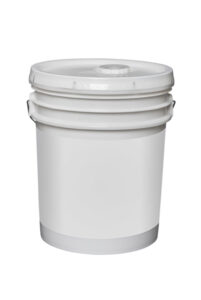 white five gallon bucket