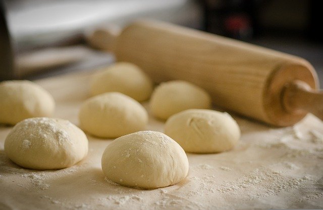 raw dough for baking